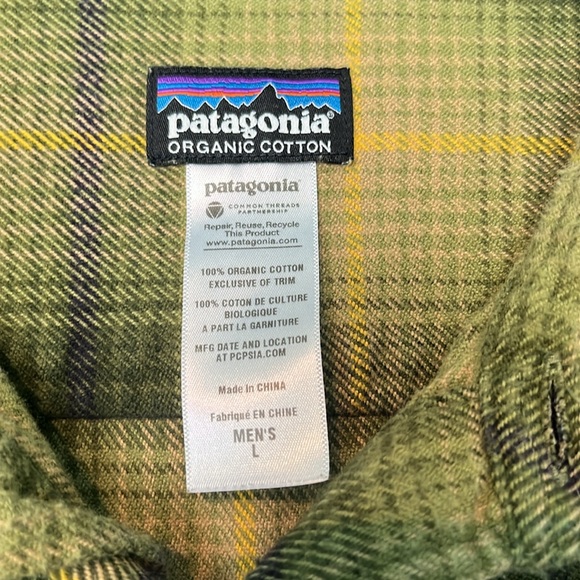 Patagonia Men’s Large Fjord Flannel Shirt - Picture 2 of 4